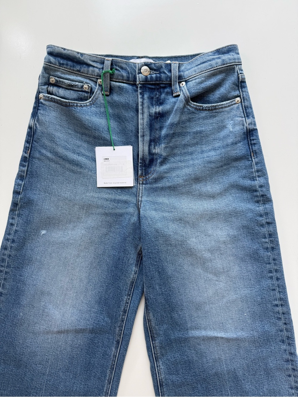NWT Pistola Lana Crop High Rise Ultra Wide Leg Jeans Size 28 - Picture 2 of 7